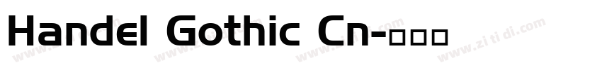 Handel Gothic Cn字体转换